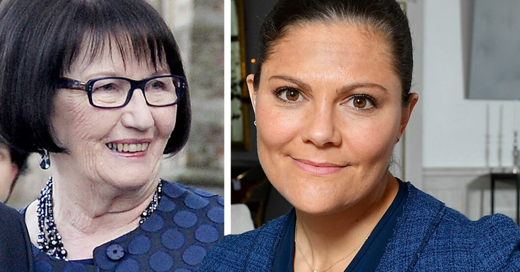 Victorias ord om Ewa Westling. Kronprinsessan Victoria och Ewa Westling