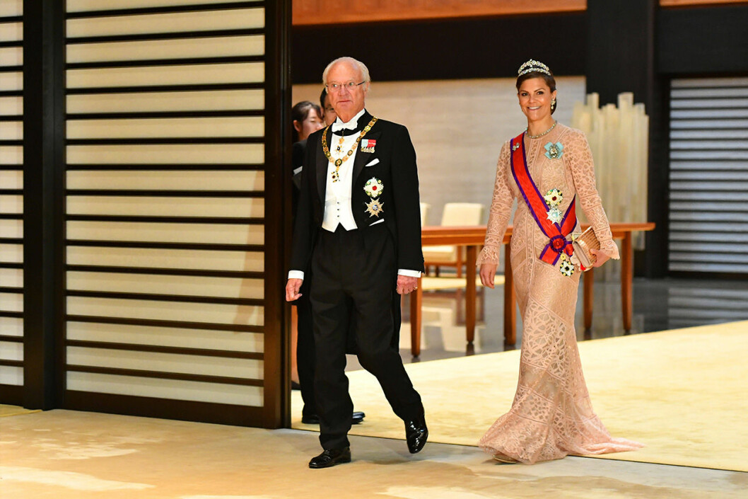 Kronprinsessan Victoria och kung Carl Gustaf