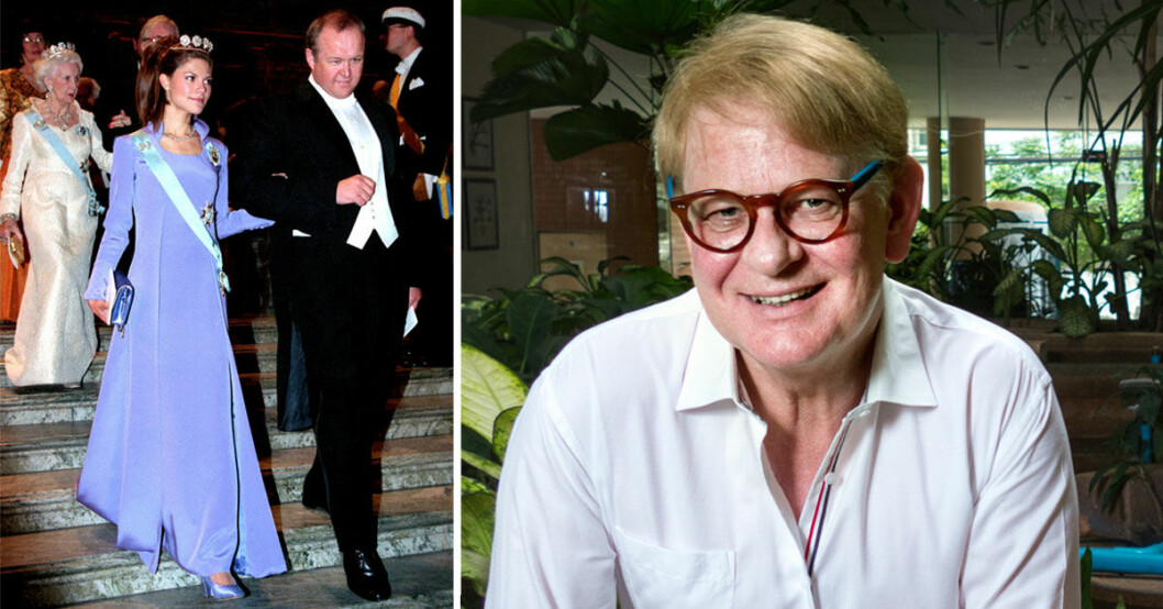 Göran Alfredsson designar klänningar för både kungligheter och kändisar