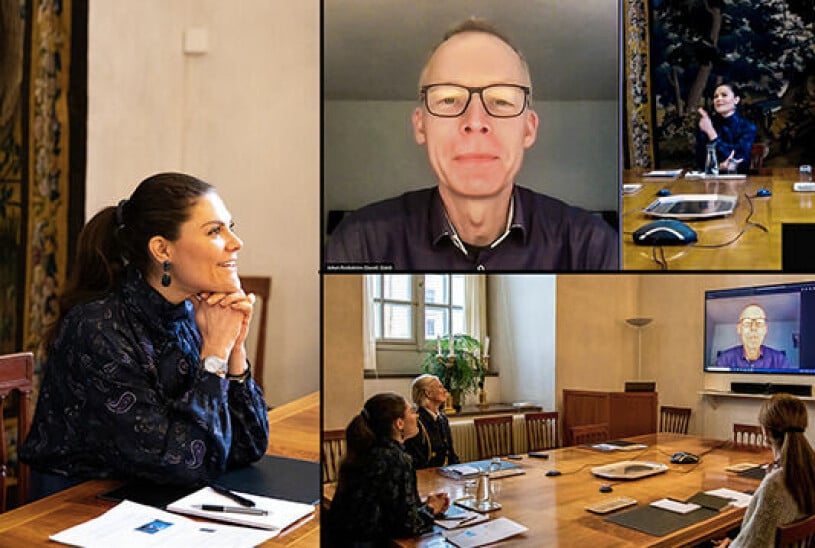 Kronprinsessan Victoria och Johan Rockström