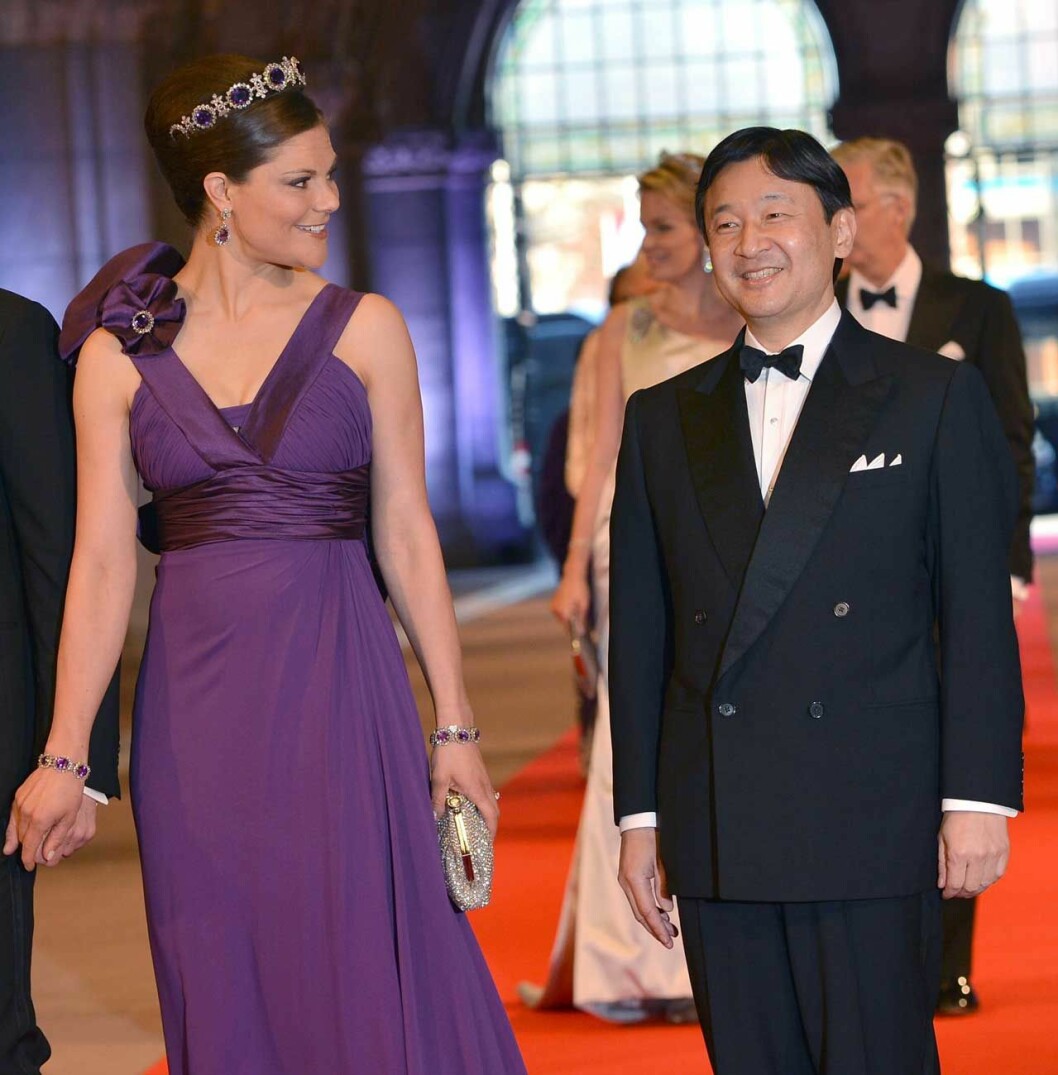 Victoria firar kejsaren. kronprinsessan Victoria och kejsar Naruhito