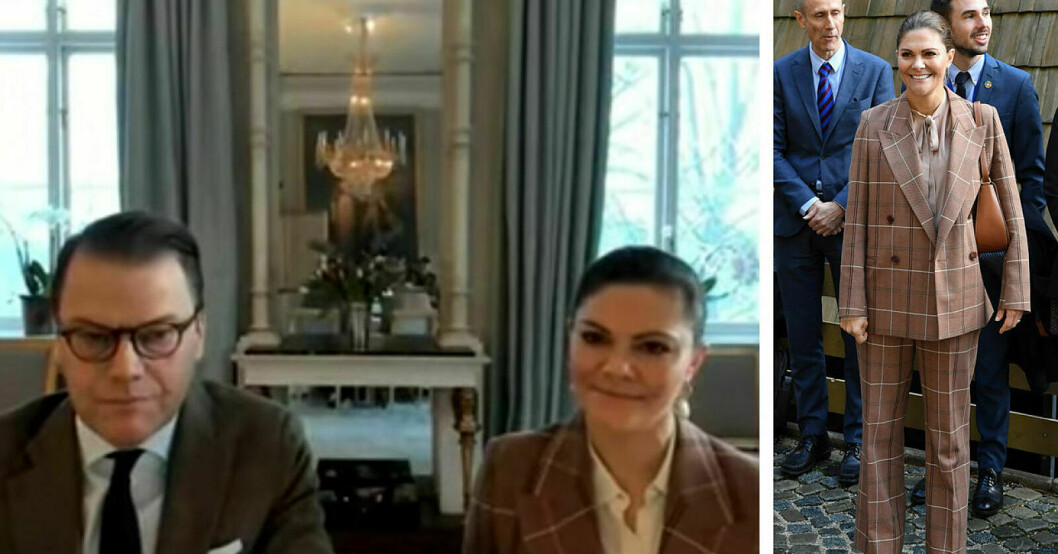Prins Daniel och kronprinsessan Victoria i möte
