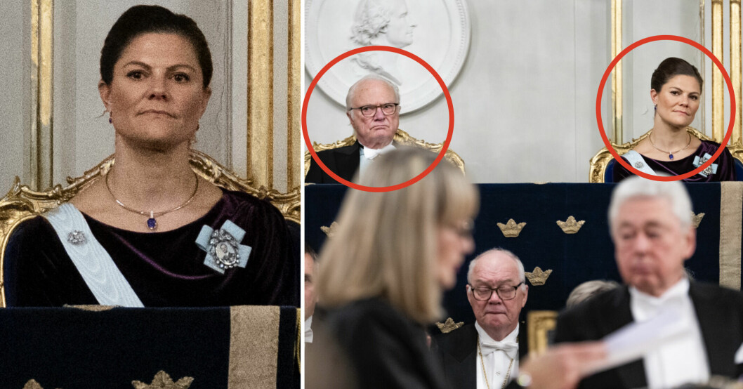 Kronprinsessan Victoria och kung Carl Gustaf