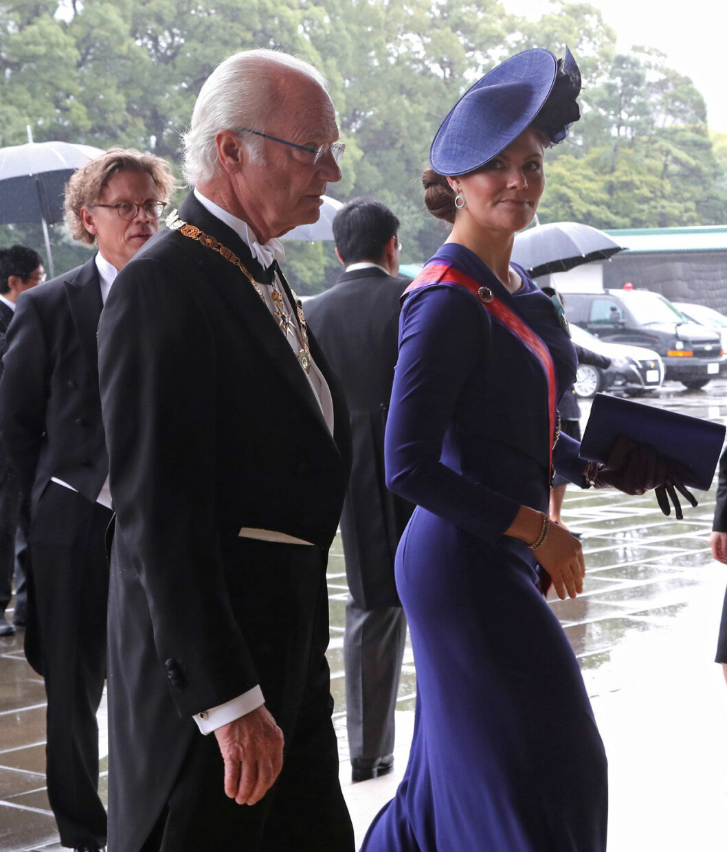 Kronprinsessan Victoria följde med kungen till Tokyo. kung carl gustaf kronprinsessan victoria
