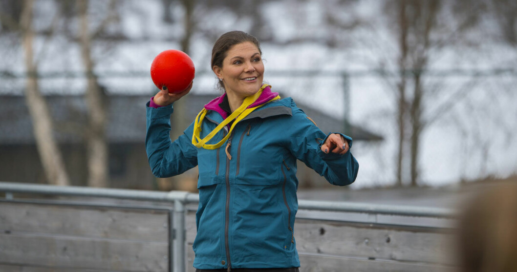 Victoria spelade spökboll i Lappland.