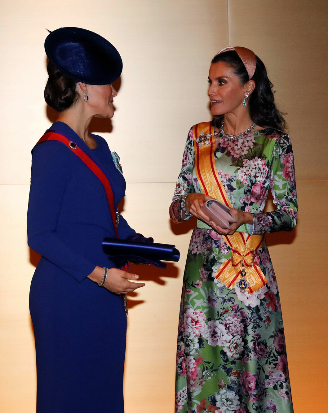 Kronprinsessan Victoria med drottning Letizia. Kronprinsessan Victoria med drottning Letizia.