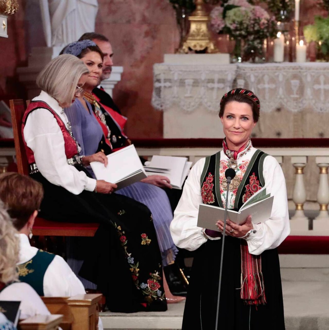 Prinsessan Märtha Louise läste ur första Korinthierbrevet: Störst av allt är kärleken. Prinsessan Märtha Louise läste ur första Korinthierbrevet: Störst av allt är kärleken.
