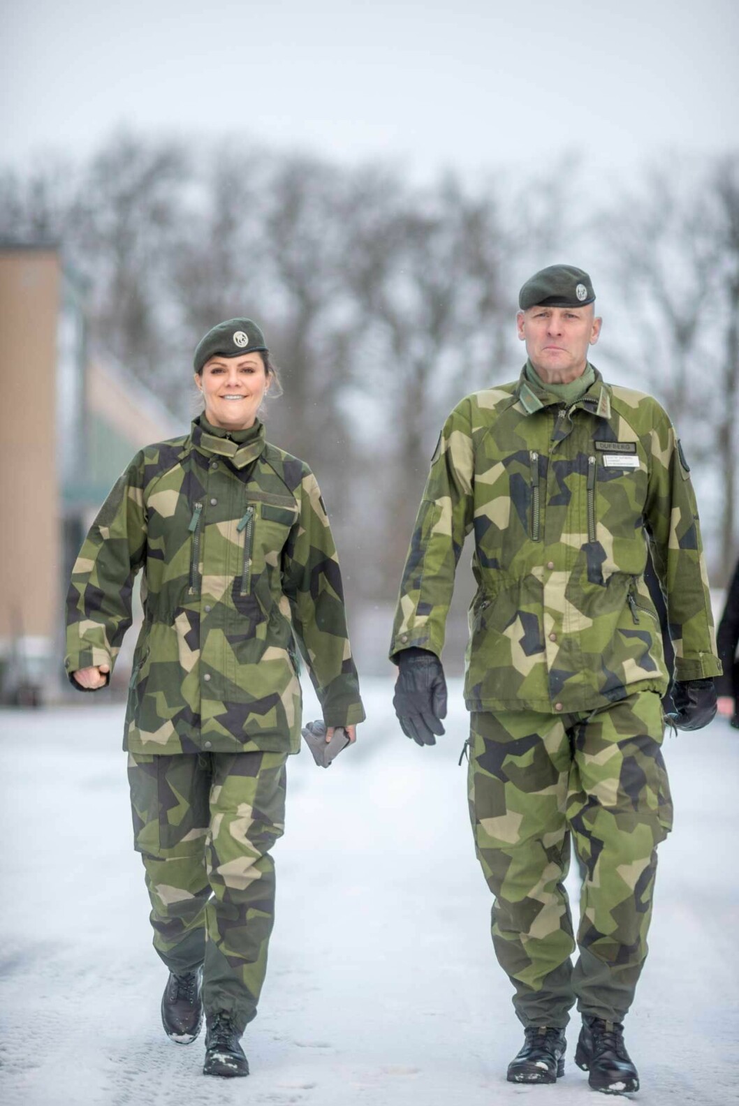 Kronprinsessan Victoria och överstelöjtnant Gustaf Dufberg. Kronprinsessan Victoria och överstelöjtnant Gustaf Dufberg.