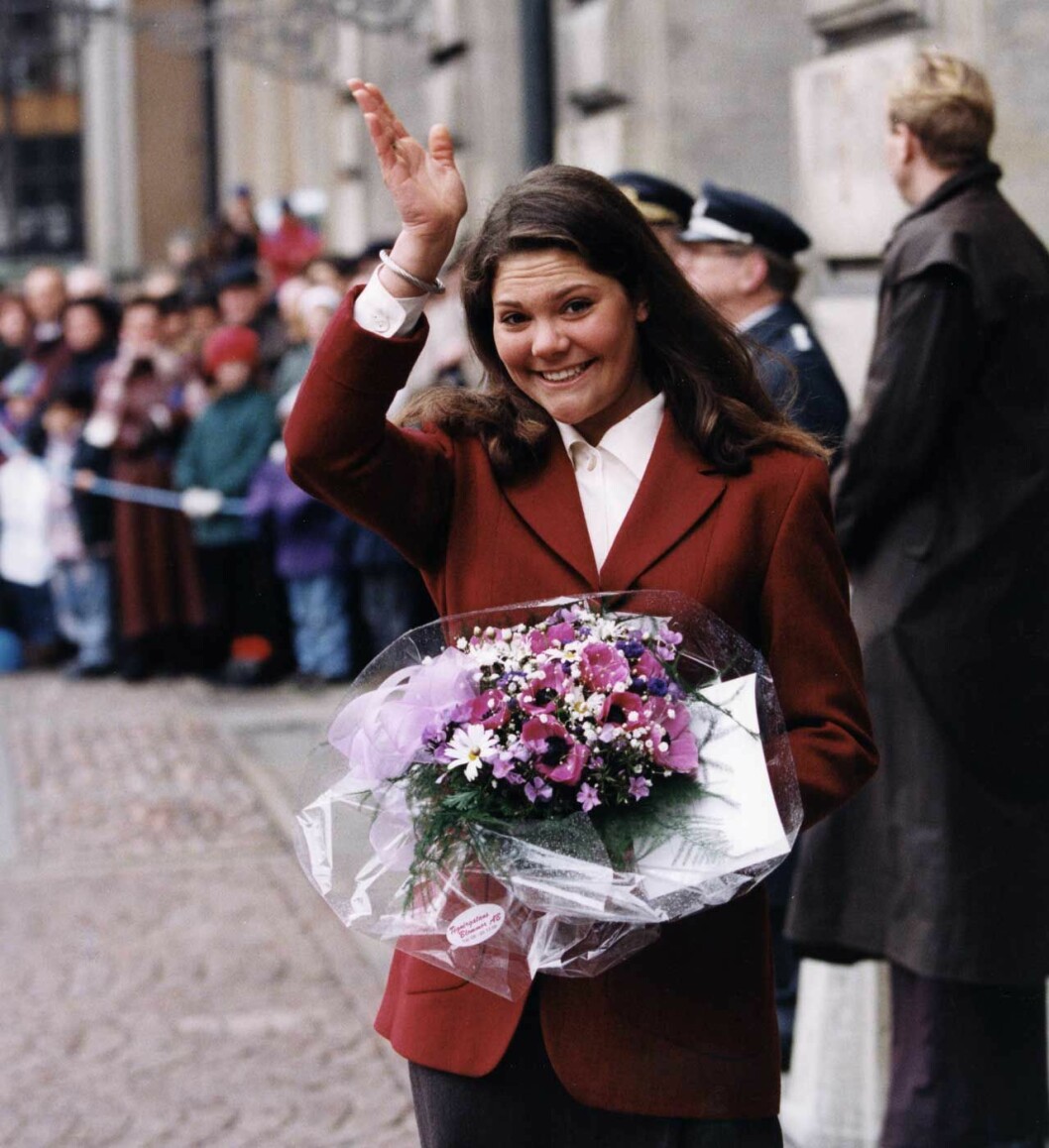 1994 såg det ut så här. Kronprinsessan Victorias namnsdagsfirande på Stockholms slott.