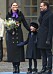 Kronprinsessan Victoria prinsessan Estelle prins Daniel vid namnsdagsfirandet 2017.