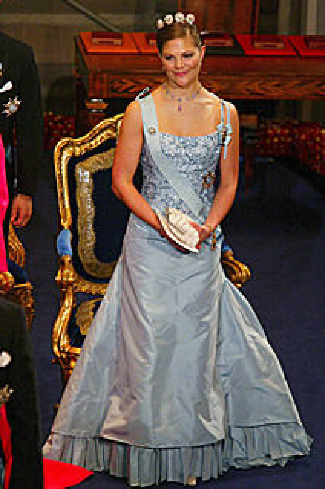 Victorias nobelklänning 2003 är Lars Wallins favorit. Victoria-Nobel-2003