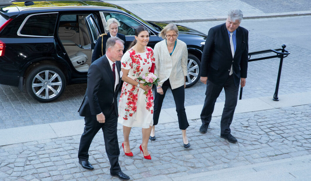 Victoria anländer till Nordiska museet.