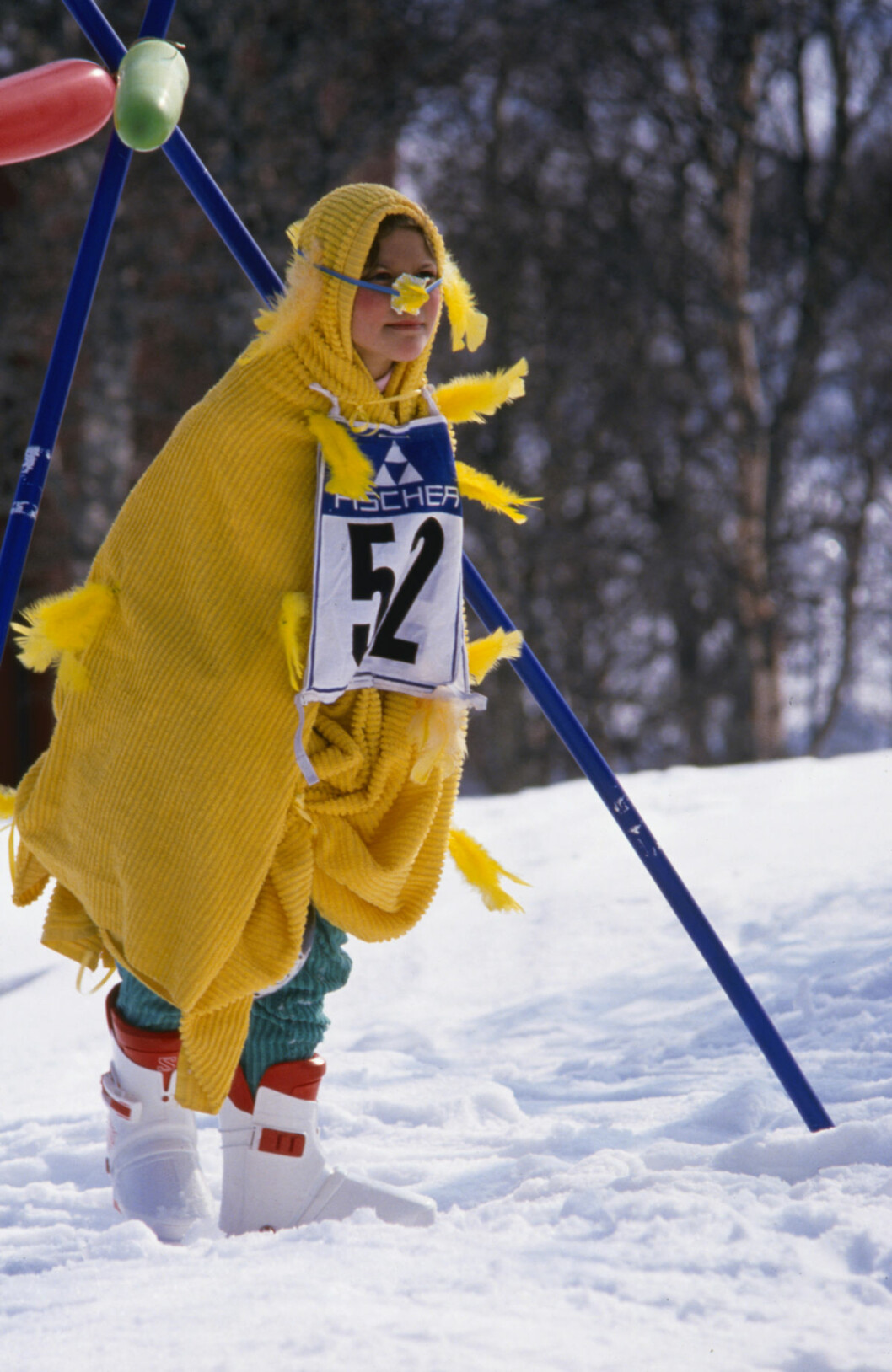 Kronprinsessan Victoria deltar i en skidtävling i Storlien under påsklovet 1987.