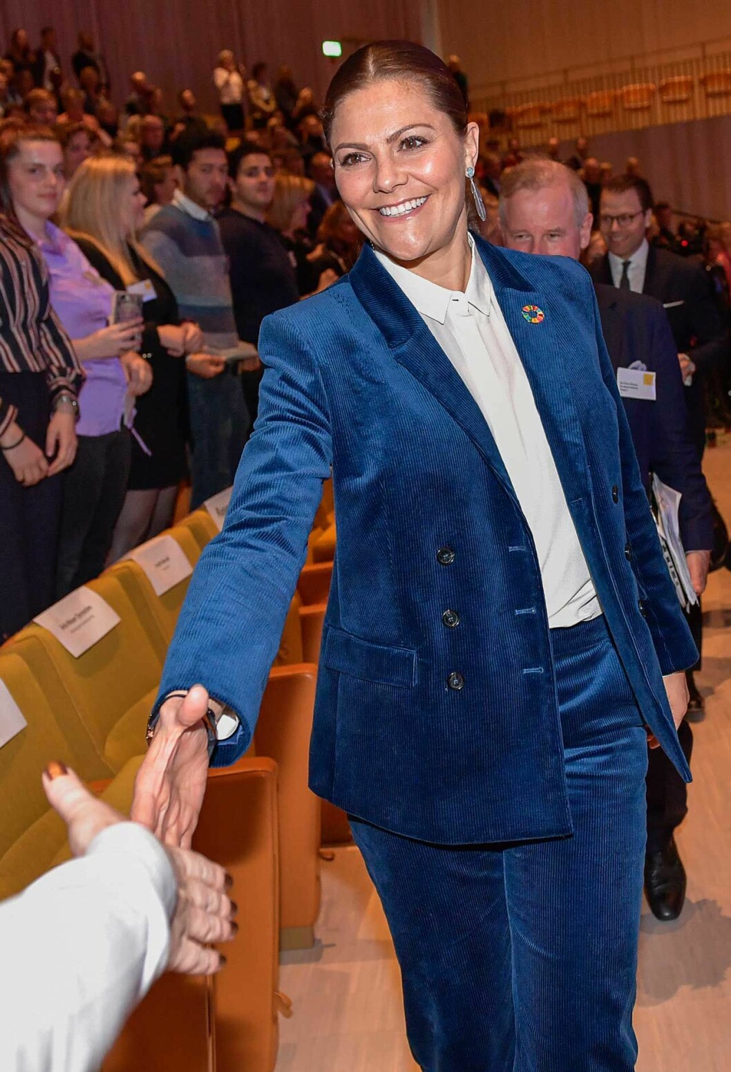 Kronprinsessan Victoria under ett av alla uppdrag. Kronprinsessan Victoria under ett av alla uppdrag.