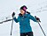 Kronprinsessan Victoria åker skidor i Hemavan under landskapsvandringen i Lappland.