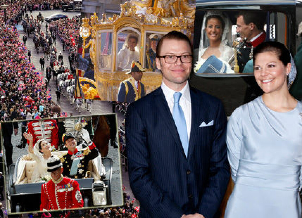 Kronprinsessan Victoria, Daniel Westling, Kortege