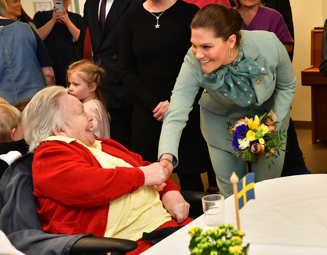 Kronprinsessan på äldreboendet i Älvstaden. kronprinsessan victoria äldreboende