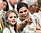 Prinsessan Estelle och kronprinsessan Victoria under Victoriakonserten 2022.