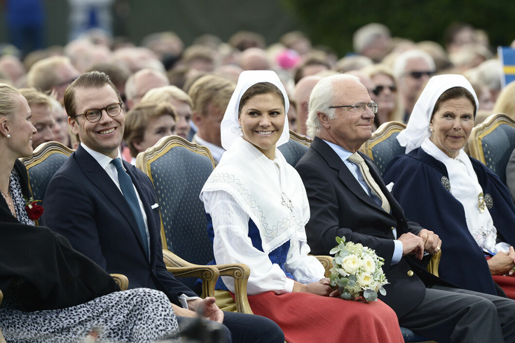Det är alltid många som vill gratta Victoria på födelsedagen! Bilden är tagen under firandet 2015. Det är alltid många som vill gratta Victoria på födelsedagen! Bilden är tagen under firandet 2015.