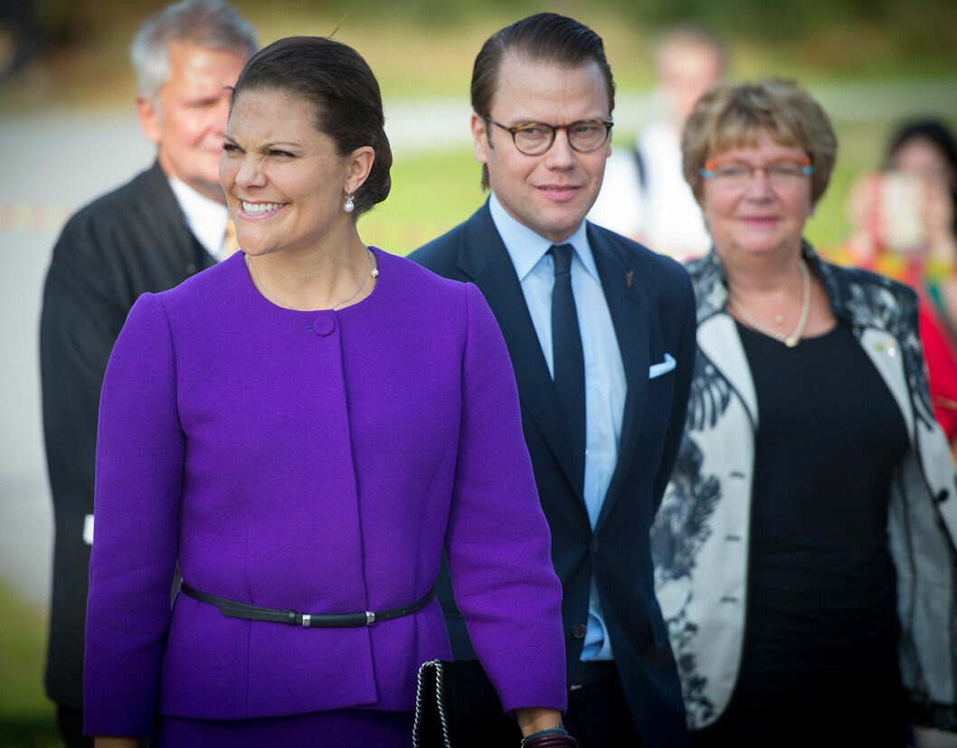 Victoria och Daniel i Umeå, år 2014. Här föddes idén till Estelles nya stiftelse. kronprinsessan victoria prins daniel umeå 2014 tt