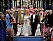 Kronprinsessan Victoria och prins Daniel precis efter vigselceremonin i Storkyrkan 2010.