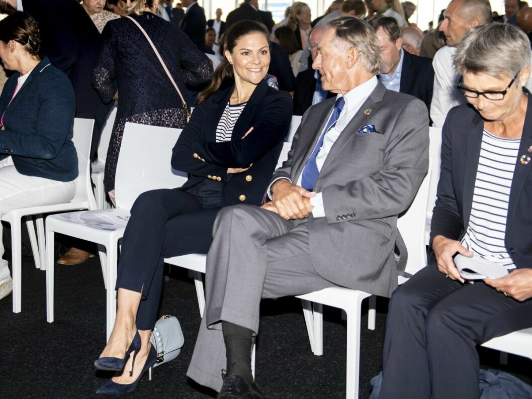 Kronprinsessan Victoria och Jan Eliasson har alltid mycket att prata om. Kronprinsessan Victoria och Jan Eliasson vid Ocean Summit. De har alltid mycket att prata om.