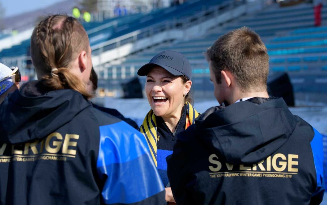 Victoria är en riktig supporter! kronprinsessan victoria parasport