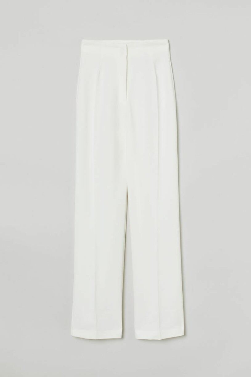vita kostymbyxor H&M