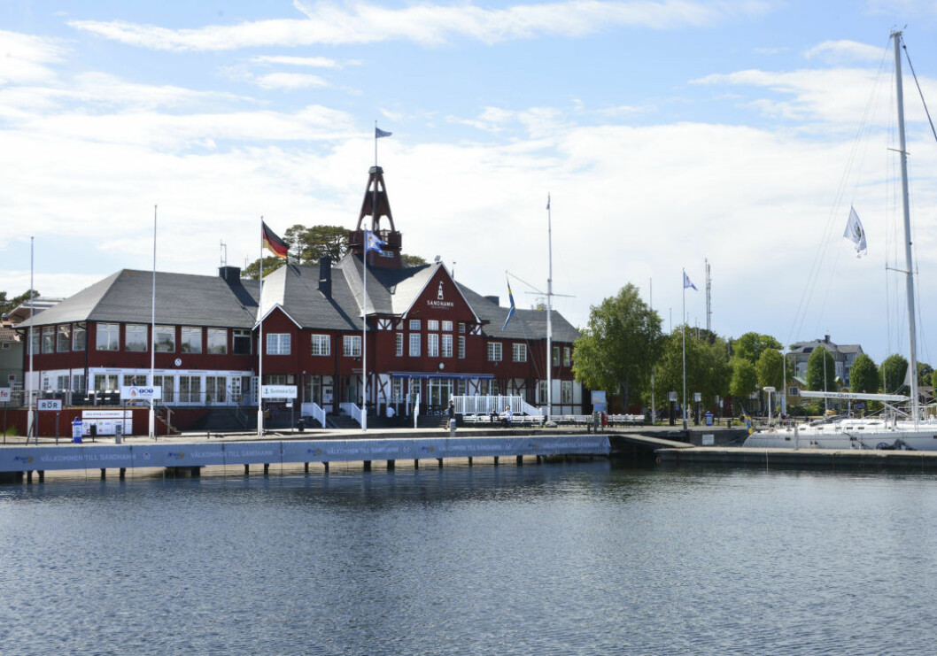 Självaste hamnen i Sandhamn.