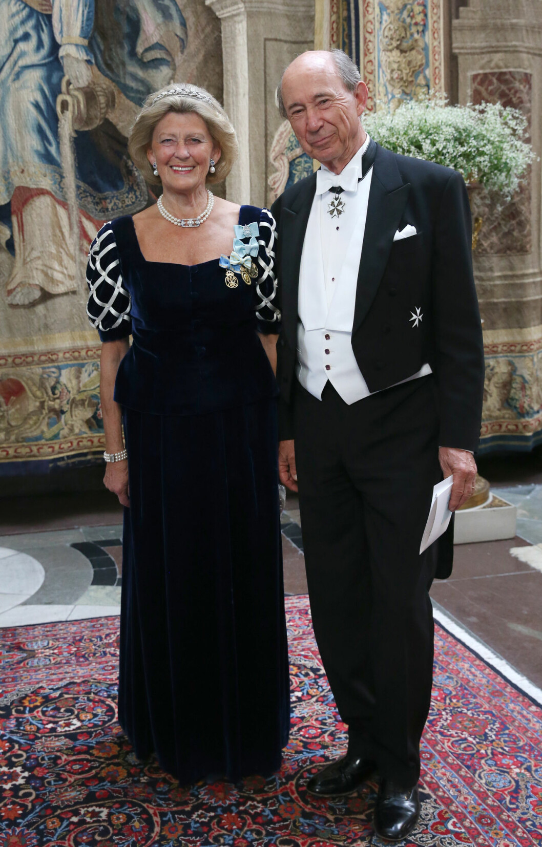 Överhovmästarinnan Kirstine von Blixen-Finecke med sin man Hans.