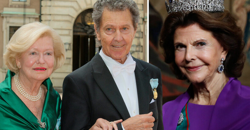 Drottningen sörjer sin bror Walther, här med sin fru Ingrid. Walther Sommerlath Ingrid Sommerlath Drottning Silvia