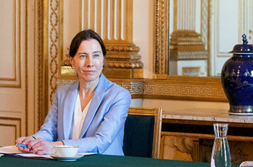 Isabella Törngren på slottet förra våren, kort före Rysslands invasion i Ukraina. Då var hon på plats för att informera Victoria om situationen i de baltiska staterna. Isabella Törngren vid möte med kronprinsessan Victoria på Kungliga slottet