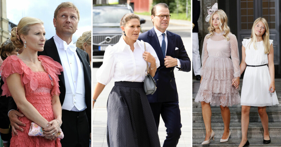 Anna Westling, Mikael Söderström, kronprinsessan Victoria, prins Daniel, Hedvig Blom och Vera Blom