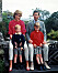 Prinsessan Diana, prins Charles, prins William och prins Harry under semestern på ön Tresco 1989. 