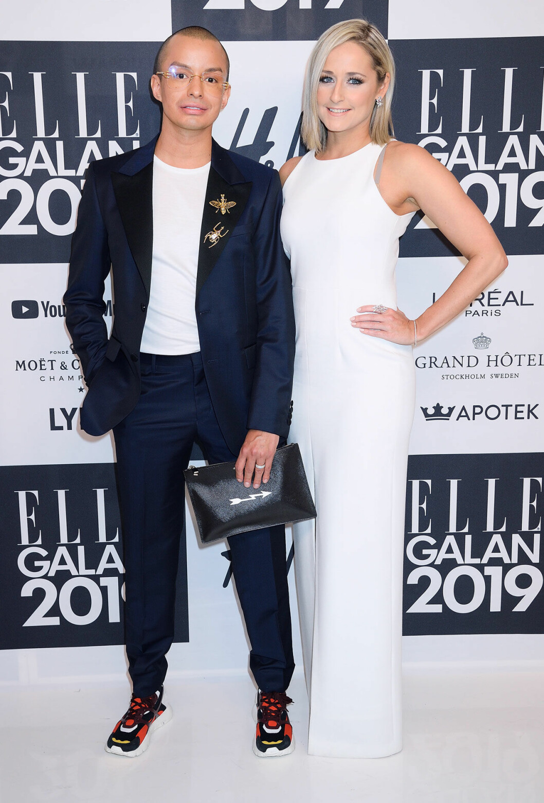 William Värnild och prinsessan Sofias syster, Lina Hellqvist, på årets ELLE-gala. William Värnild ELLE-galan