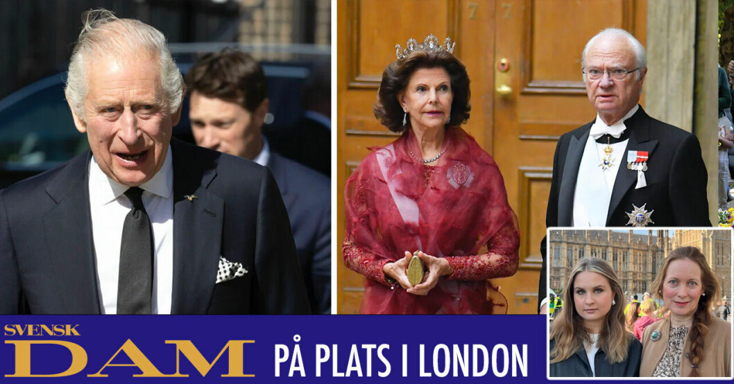 Hovet bekräftar: Kungen och Silvia på plats i London – ska träffa Charles