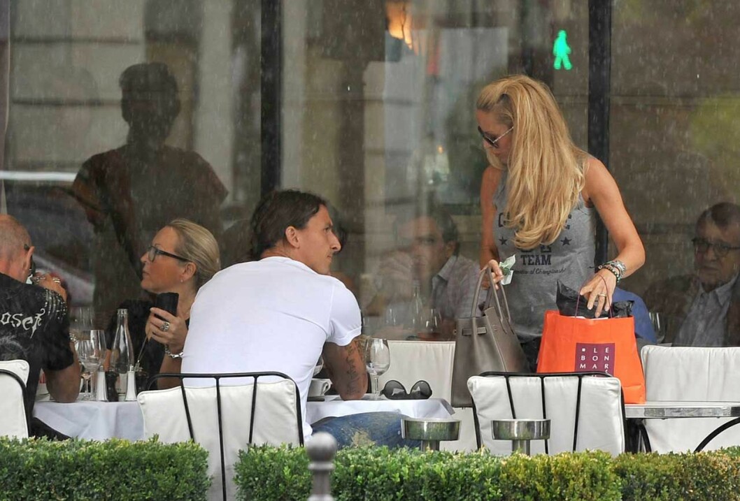 Zlatan och hans fru Helena seger. Zlatan och hans fru Helena seger.