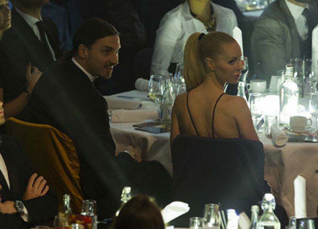 Zlatan och Helena på Idrottsgalan.