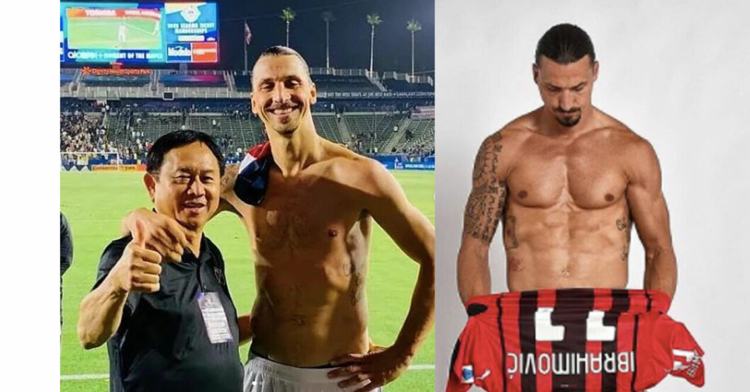 Zlatan har legat i med träning. Foto: Instagram/iamzlatanibrahimovic Zlatan Ibrahimovic